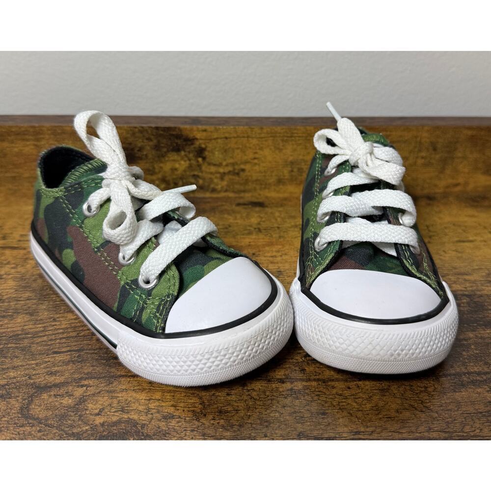 NWOB Converse All Star Little Kid Toddler 5C Camo Low Top Sneakers 770524F